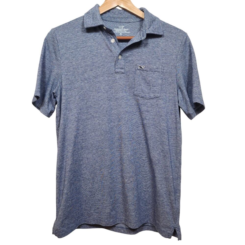 Men's Vineyard Vines Blue Polo Shirt Size XL